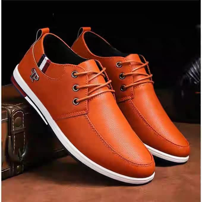 orange dress shoes