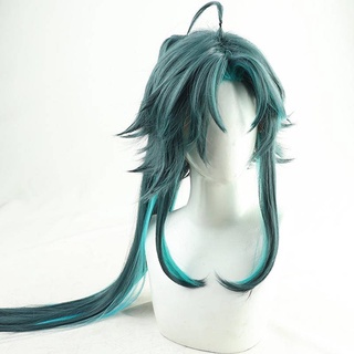 Genshin Impact long hair xiao cos wig long version anti-warping law ...