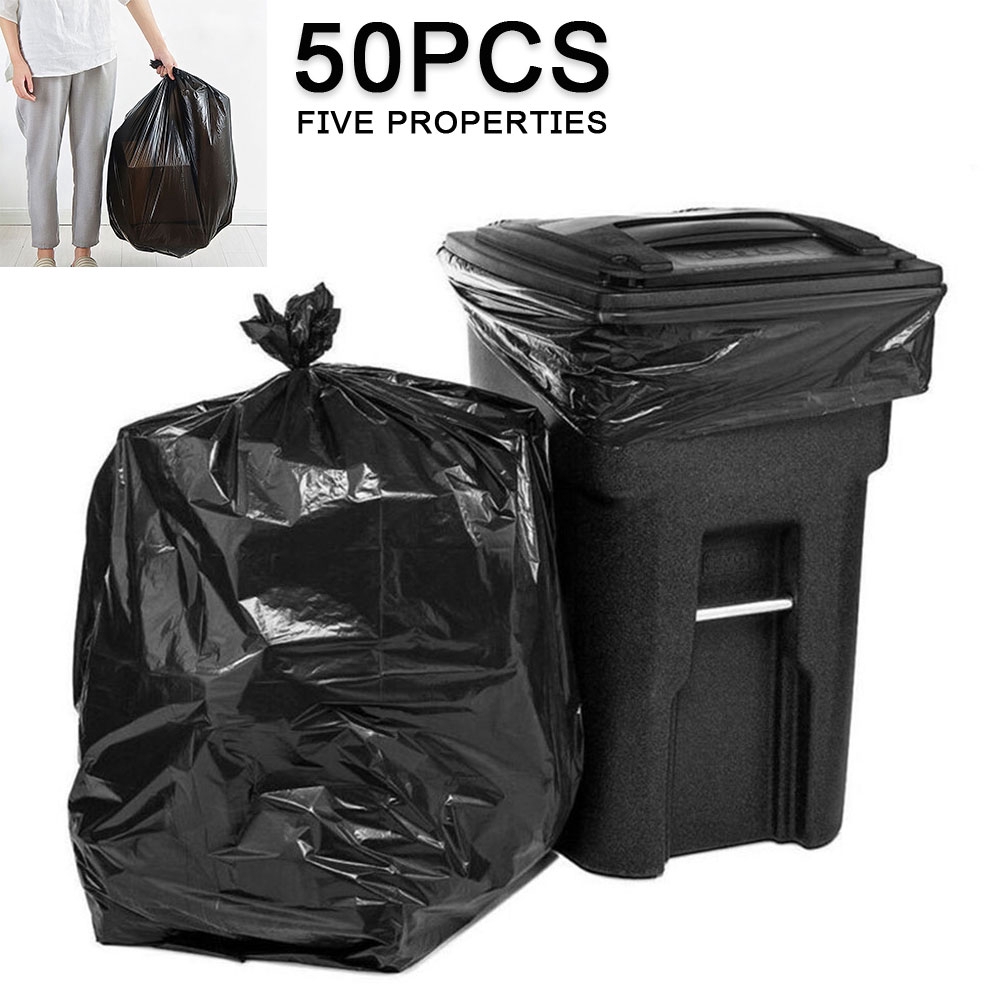 50pcs Super Big Thick Waste Trash Bags 