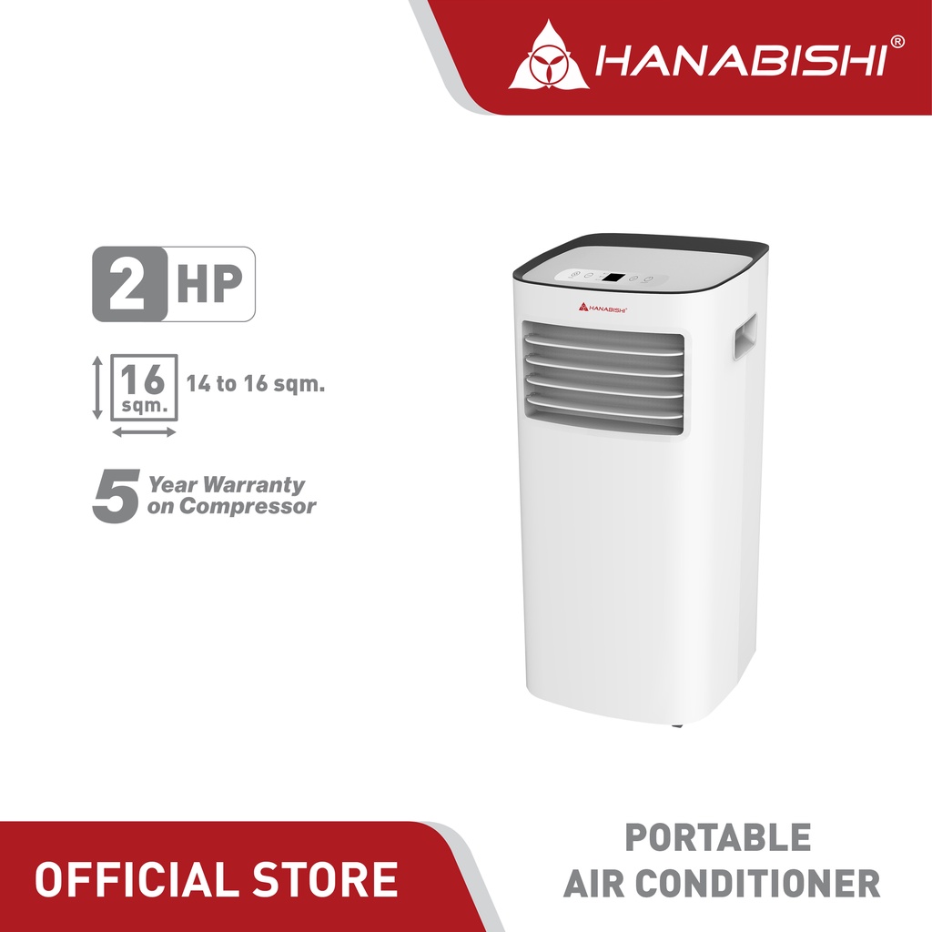 Hanabishi Portable Aircon HPORTAC Available in 1HP & 1.5HP Shopee