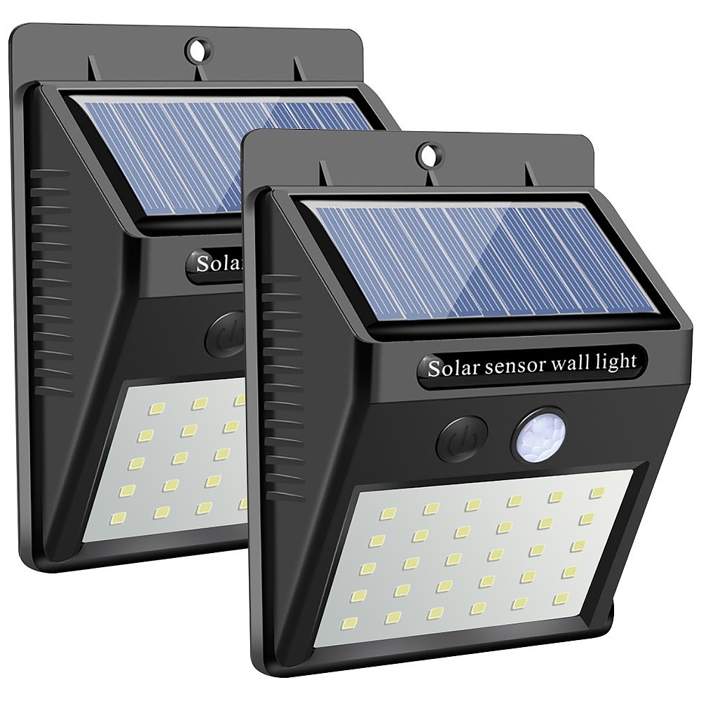 New 20LED 30LED light Solar powered LED Wall Light | Shopee Philippines