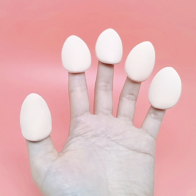 Mini Finger Makeup Sponge Can Use Wet And Dry/Beauty Finger Sponge Air Cushion/Thumb Bun Air