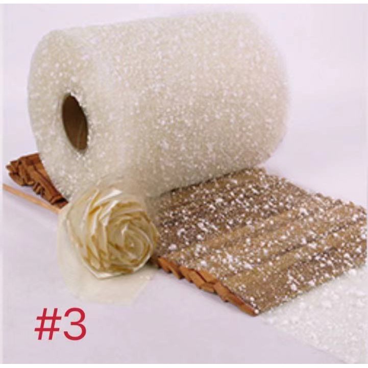 15 m/Roll 15 cm snow dot gauze flower shop packaging handmade ribbon rose wrapping paper