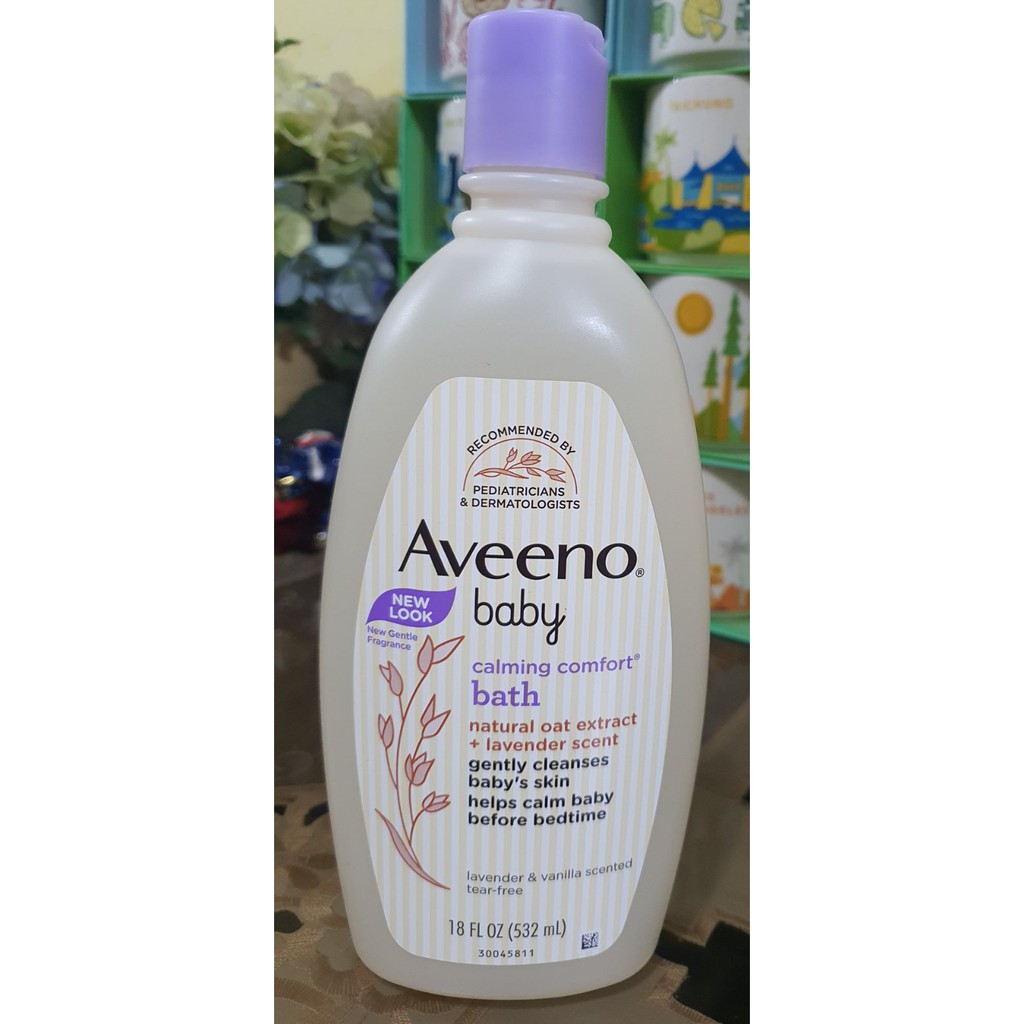 Aveeno Baby Calming Comfort Bath Wash Lavender Vanilla Shopee Philippines