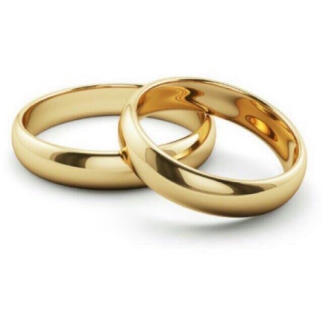 Couple ring stainless gold wedding jewelry(1 pcs)