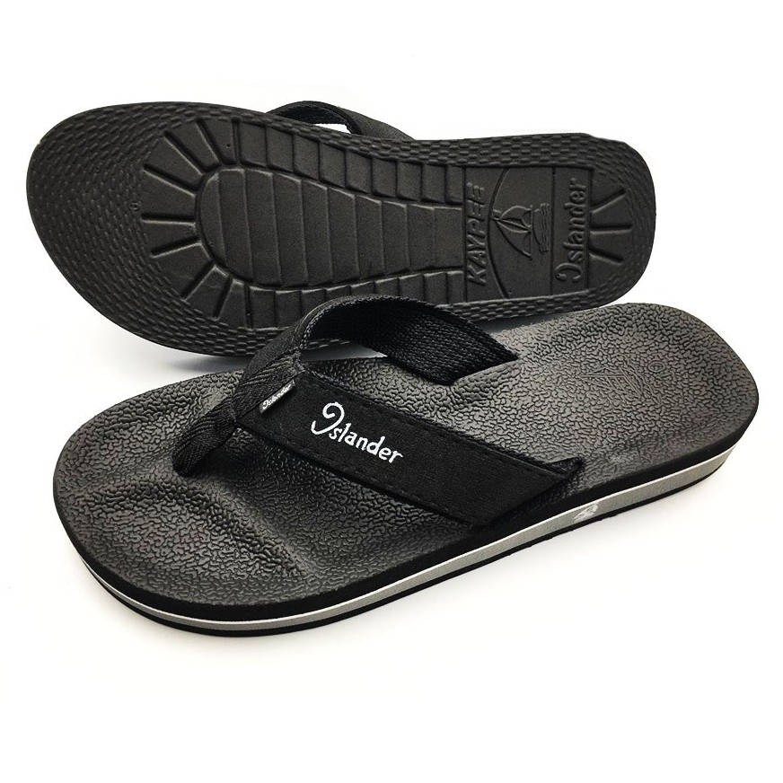 Islander Men's 'BLACK/GREY' 100% original and Authentic Slippers ...