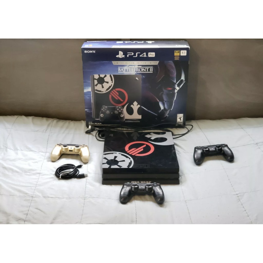 Brand New Sony Playstation 4 Pro Star Wars Battlefront Ii Limited Edition Bundle 1tb Shopee Philippines