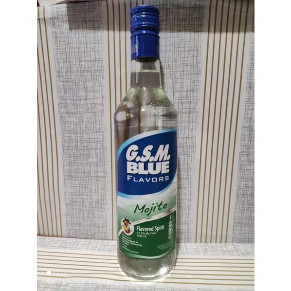 GSM Blue Flavored Spirits 700ml Mojito Shopee Philippines
