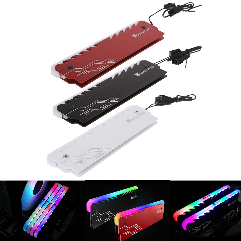 Desktop Memory Ram Rgb Heatsink Cooler Shell Rgb Cooling Vest Black ...