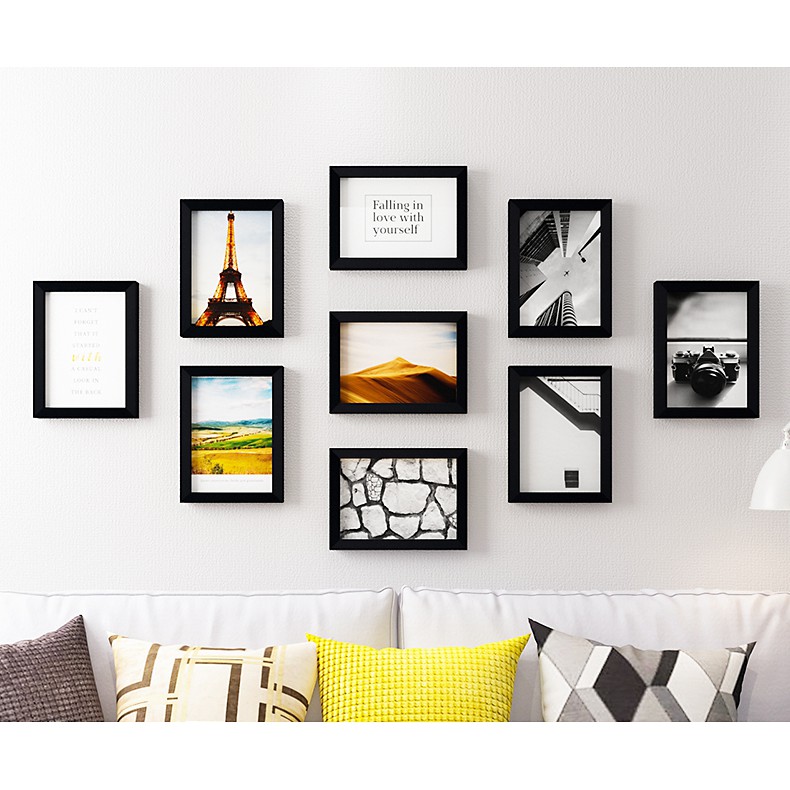 photo frames design on wall