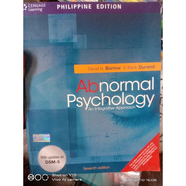 Abnormal Psychology By: Barlow Seventh Edition | Shopee Philippines