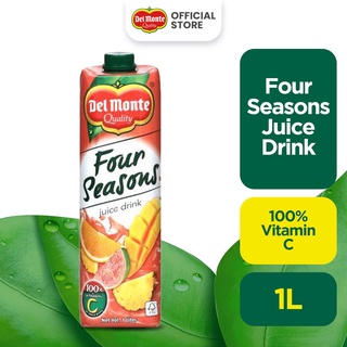 DEL MONTE Four Seasons Juice Drink for Refreshing Fruity Goodness - 1L Tetra
