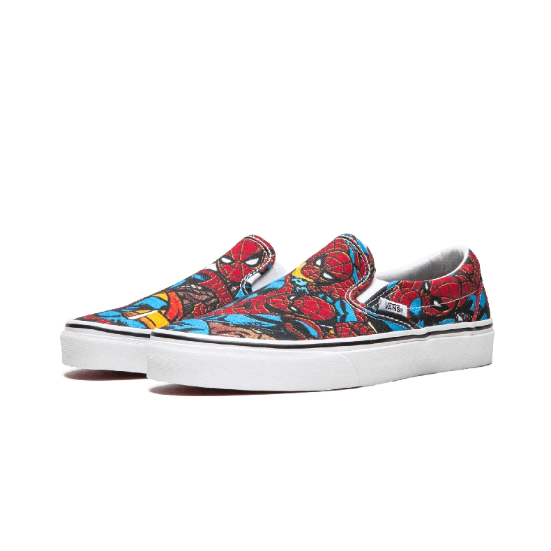 vans spiderman slip on