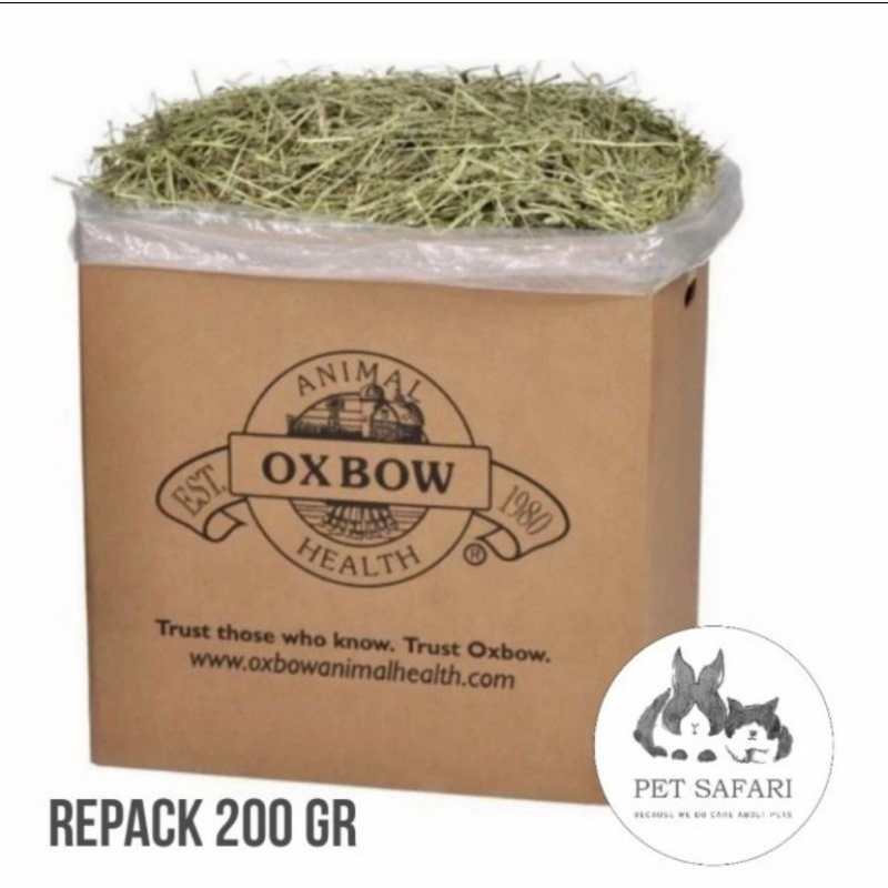 Grass Food Rabbit And Small Animals Oxbow Orchard Grass Hay Packaging 200gr