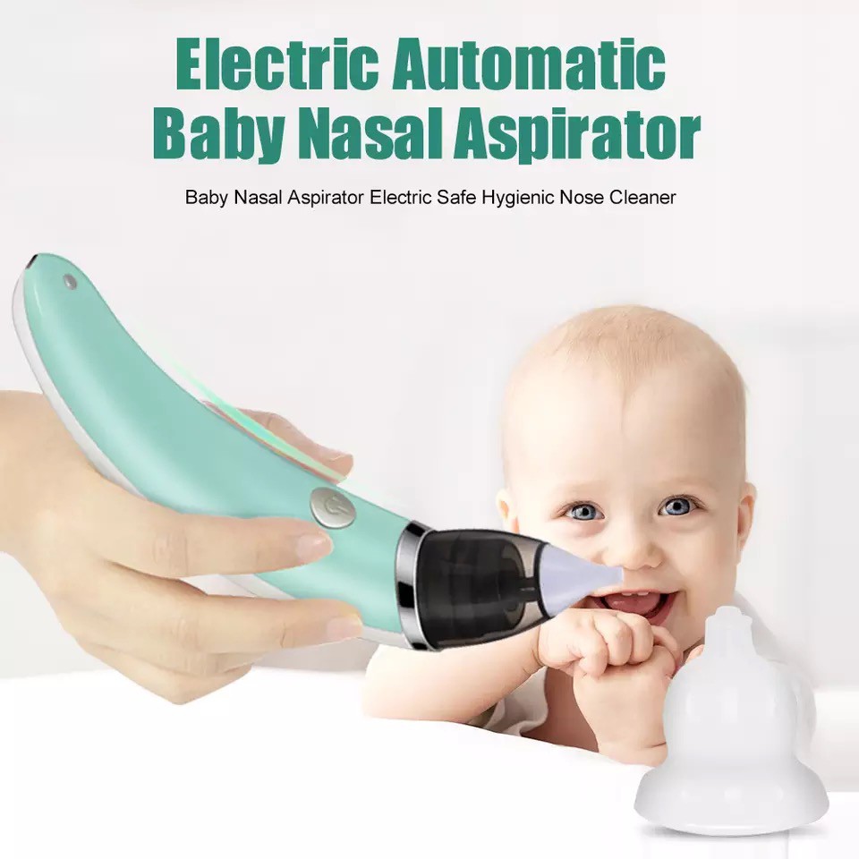 Newborn Baby Nasal Aspirator Electric Safe Hygienic Nose Cleaner Snot Sucker 