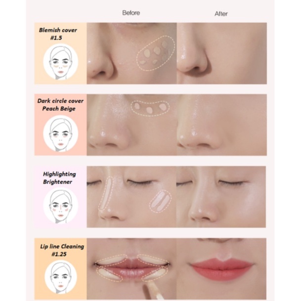 the saem cover perfection tip concealer