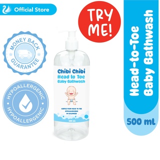 Chibi Chibi Head-to-Toe Baby Bathwash - Hypoallergenic 500ml