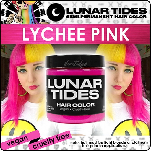 Lunar Tides Lychee Pink ☾ Semi-Permanent Hot Pink Hair Dye - ilovetodye |  Shopee Philippines