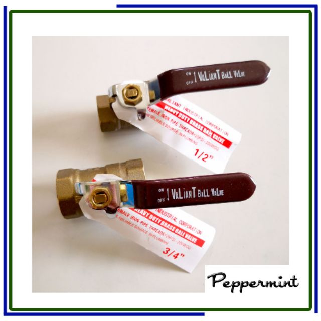 Valiant Brass Ball Valve Shopee Philippines