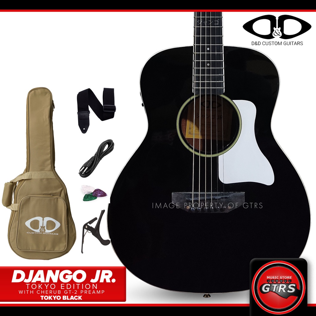 D&D Jr. Django Tokyo Edition Acoustic Guitar with Cherub GT-2 Pickup ...