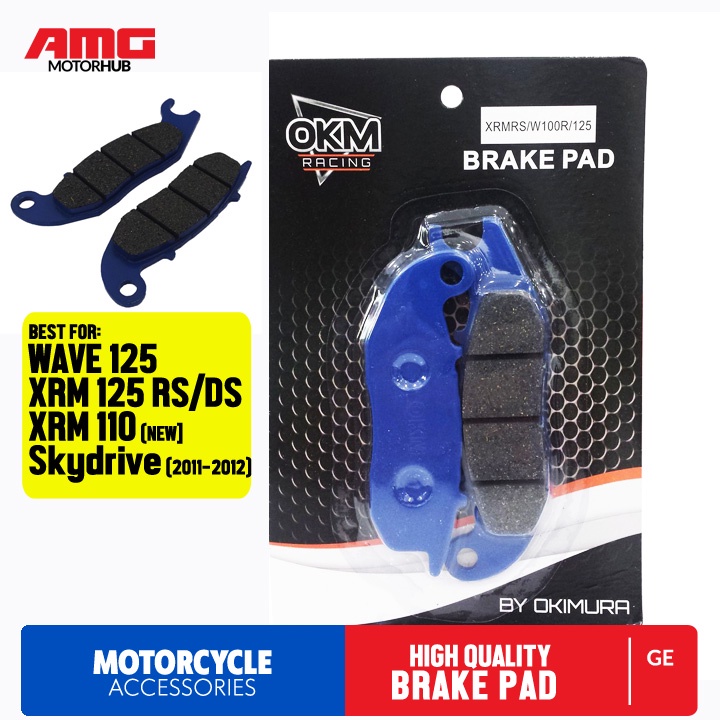 Honda Wave125/XRM125/XRM110 OKM Racing Motorcycle Brake Pad. Shopee