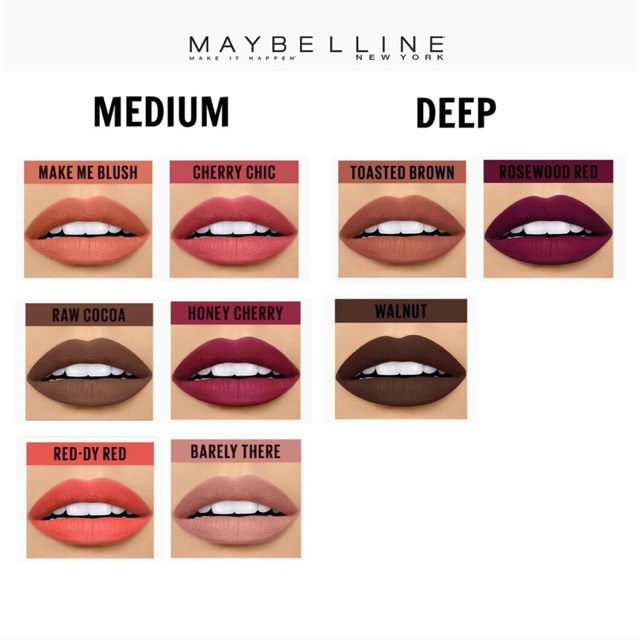maybelline powder matte lipstick
