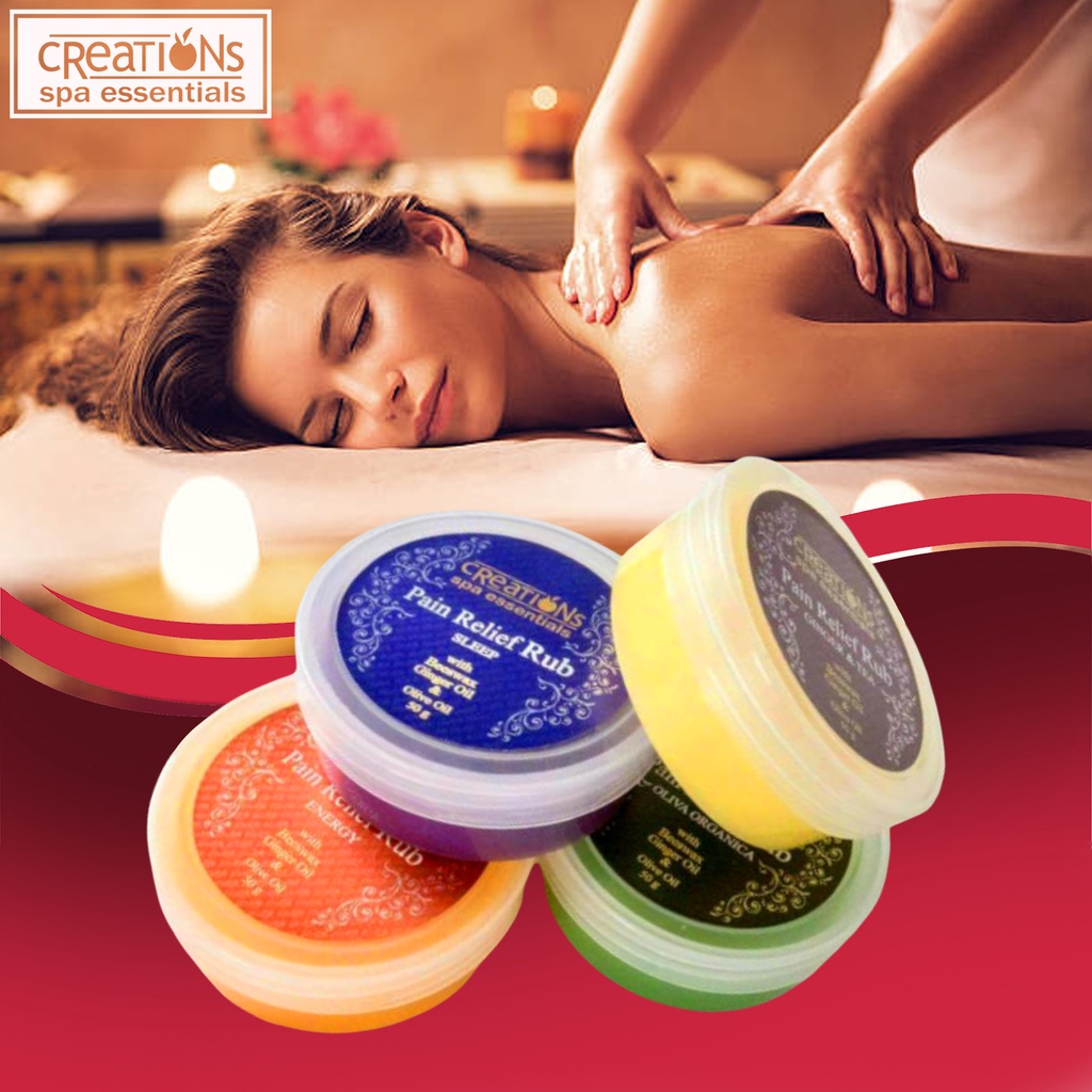 Creations Spa Essentials Pain Relief Rub 10g (Choose Scent) Meiyi - Grocery Philippines - groceryph