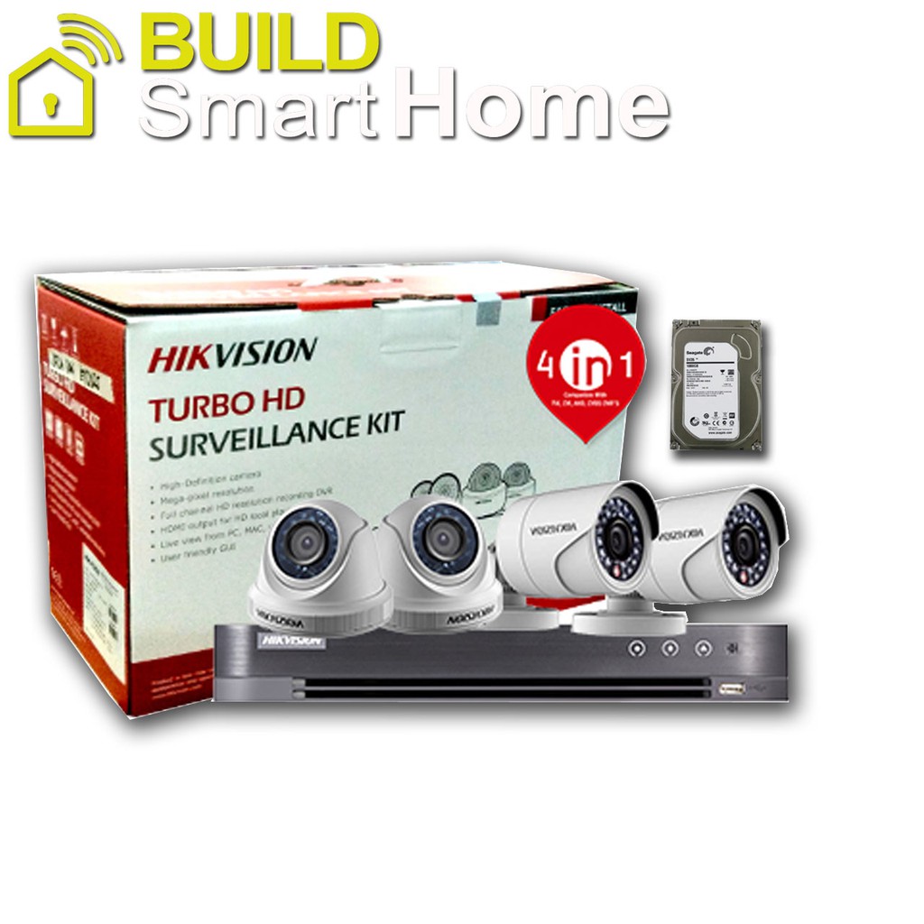 HikVision Turbo HD Surveillance Kit 4 