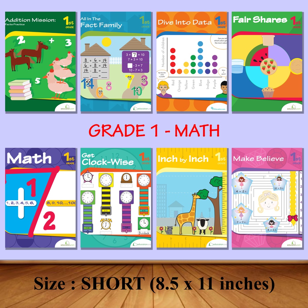 GRADE 1 MATH (Worksheets / Workbooks) | Shopee Philippines