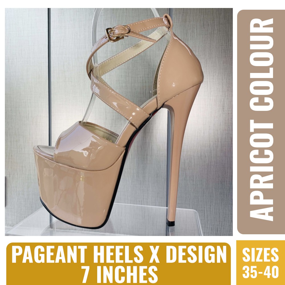 apricot color heels