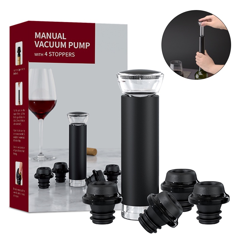 Wine Air Pump Pressure Vacuum Red Wine Stopper Keep Wine Fresh Saver