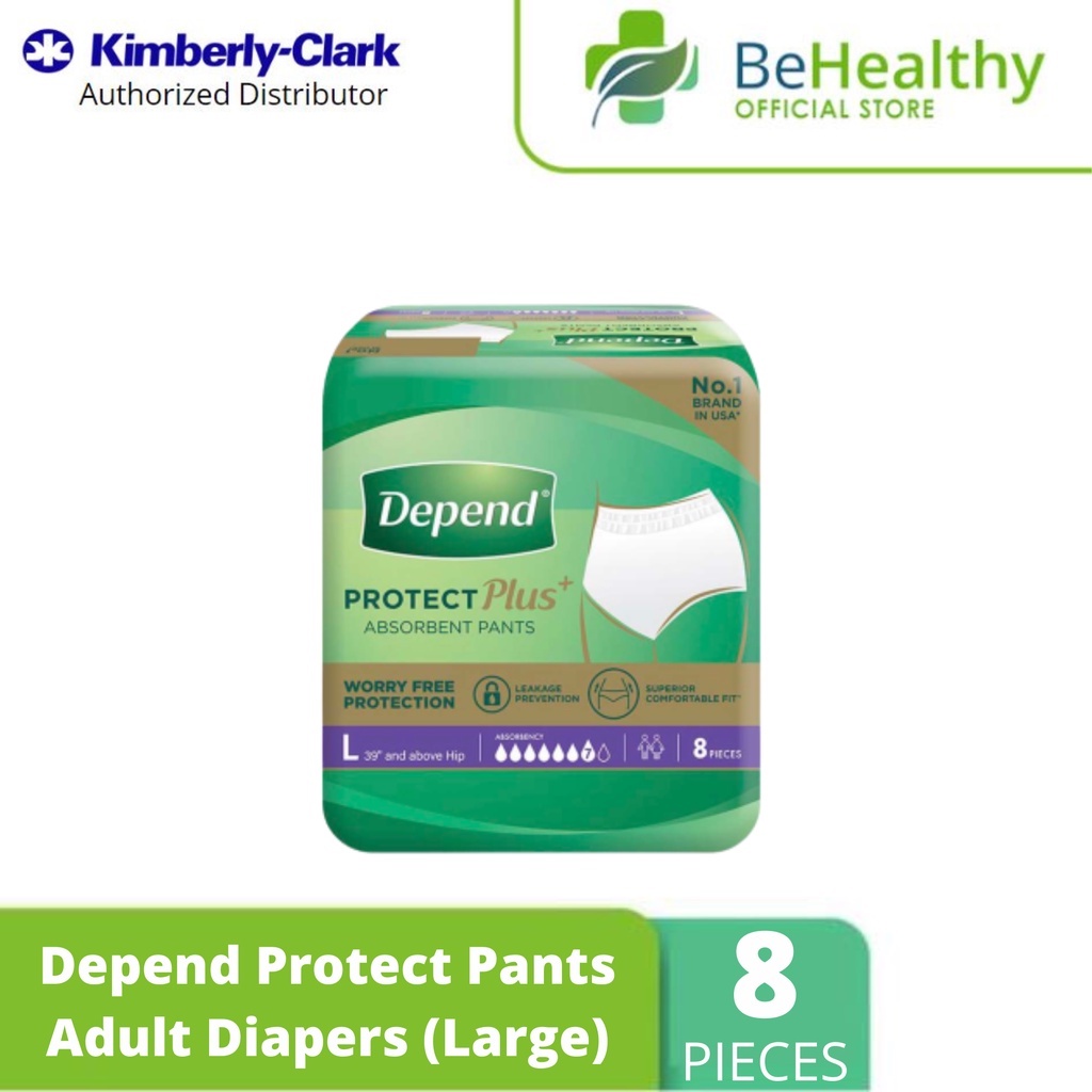 Depend Protect Pants (Large) 8pcs Shopee Philippines