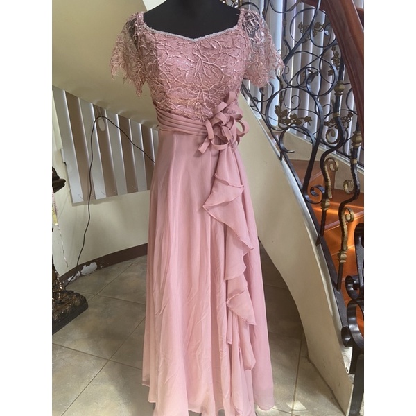 Blush Pink Gown For Ninang