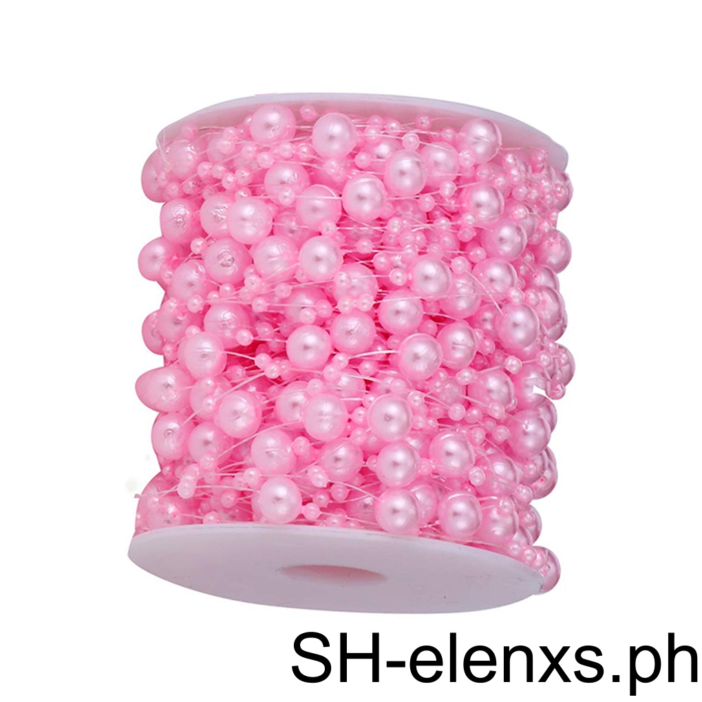 Bead Garland 3mm Hanging Decorations DIY Christmas Tree Plastics Pearl
