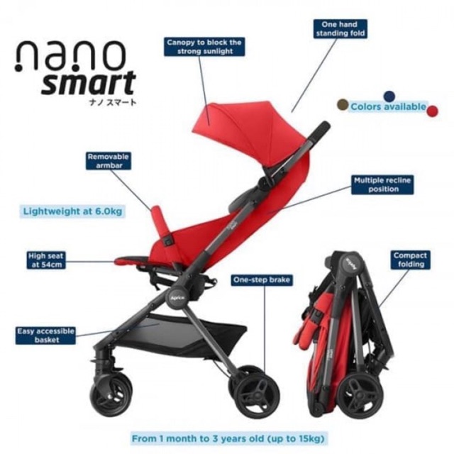 aprica stroller nano smart