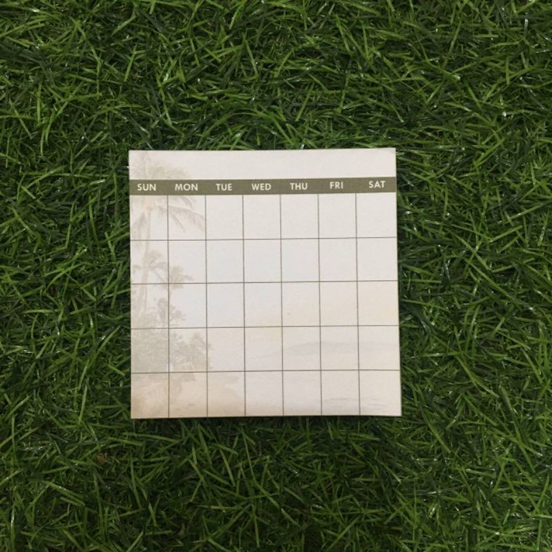 Scintilla's Mini Aesthetic DIY Calendar Notepad with stickers as