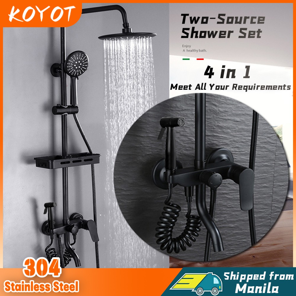 KOYOT 304 Stainless Steel Bathroom Hot and Cold 4 in 1 Brass Body ...