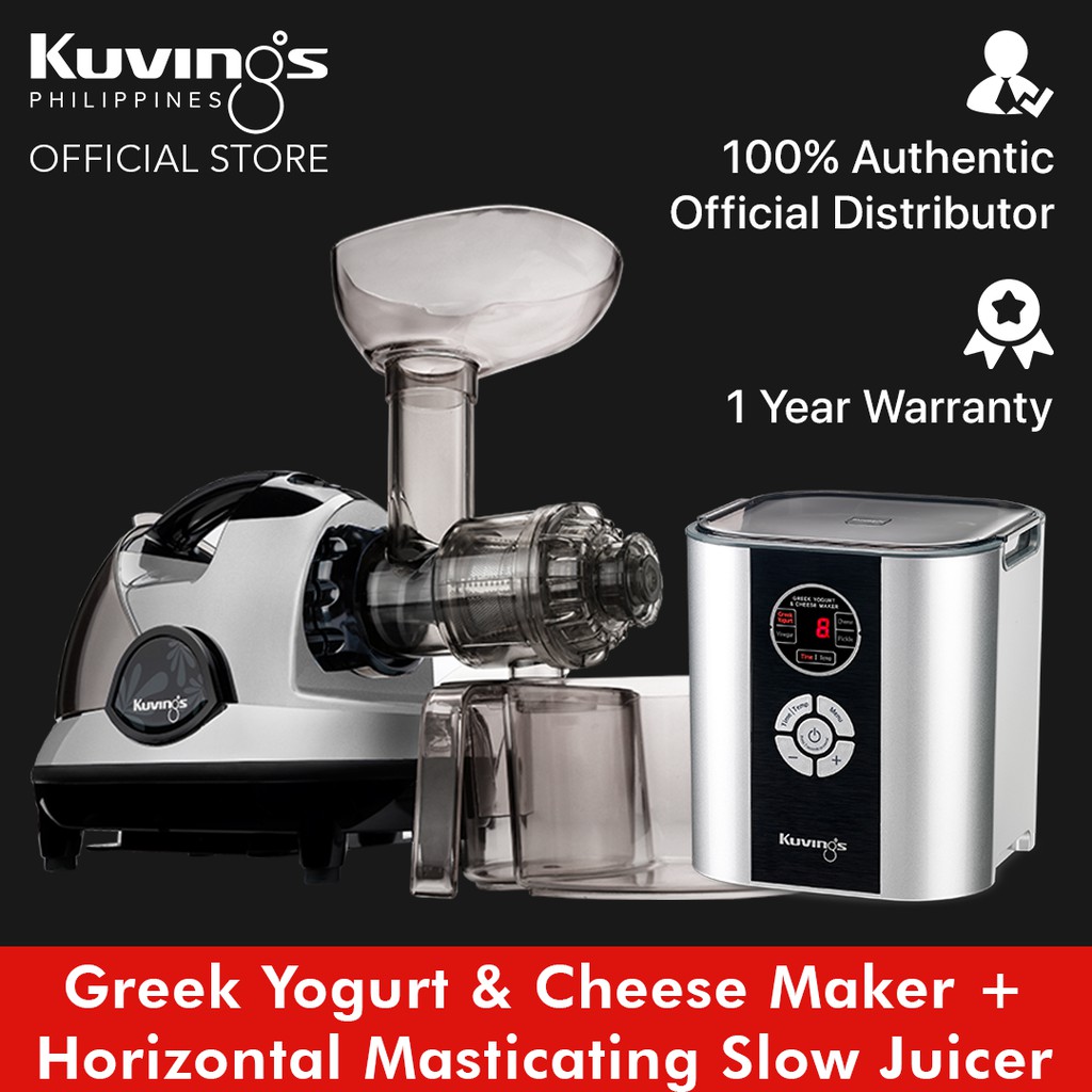 Kuvings Bundle Greek Yogurt and Cheese Maker with Horizontal