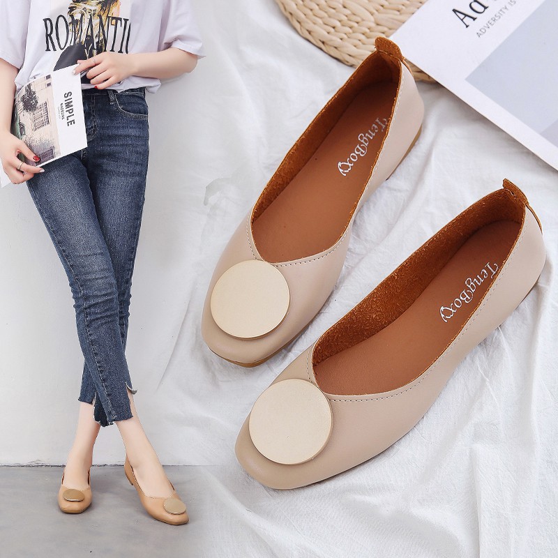 brown flat shoes for ladies