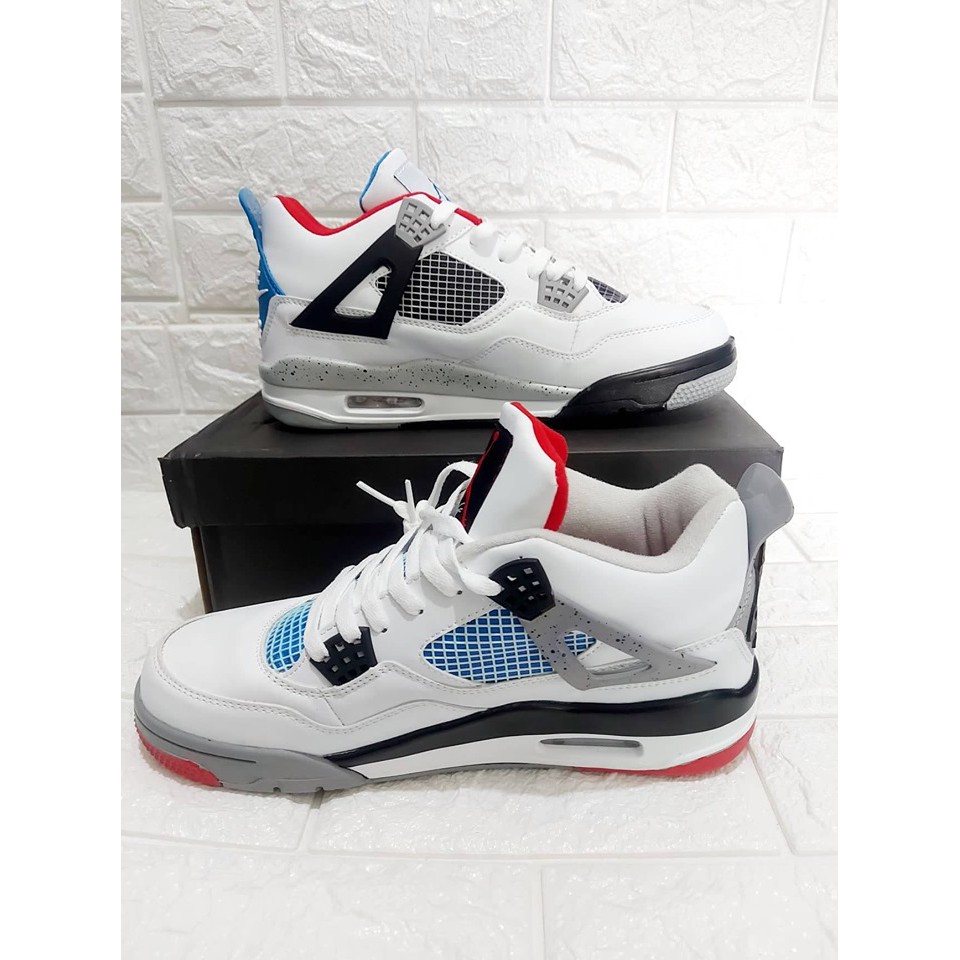 jordan 4 red white blue