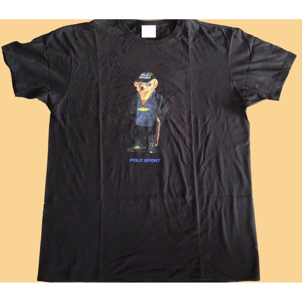 polo bear shirt black