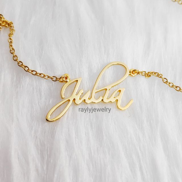 Personalized Name Pendant in Fantasia Chain Necklace Shopee Philippines