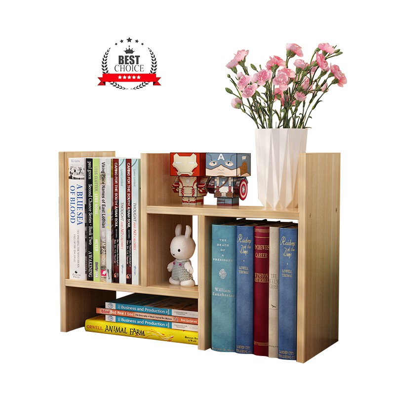  Book Shelf  Organizer Storage Rack Bookshelf  Wooden  Multi 