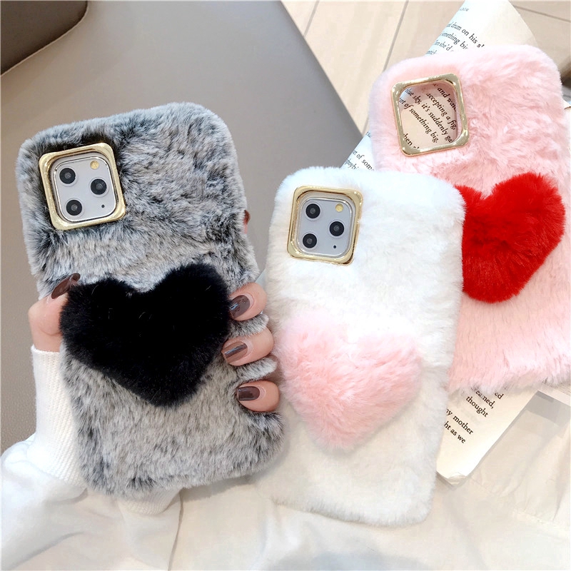 Xiaomi Redmi 8a 7a 6a Redmi 7 6 Pro S2 Plush Case Cute Heart Fur Furry Soft Tpu Back Cover Girl Shopee Philippines