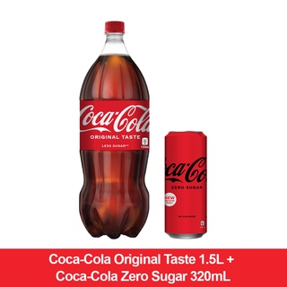 coca cola original taste 1 5l coca cola zero sugar 320ml 87