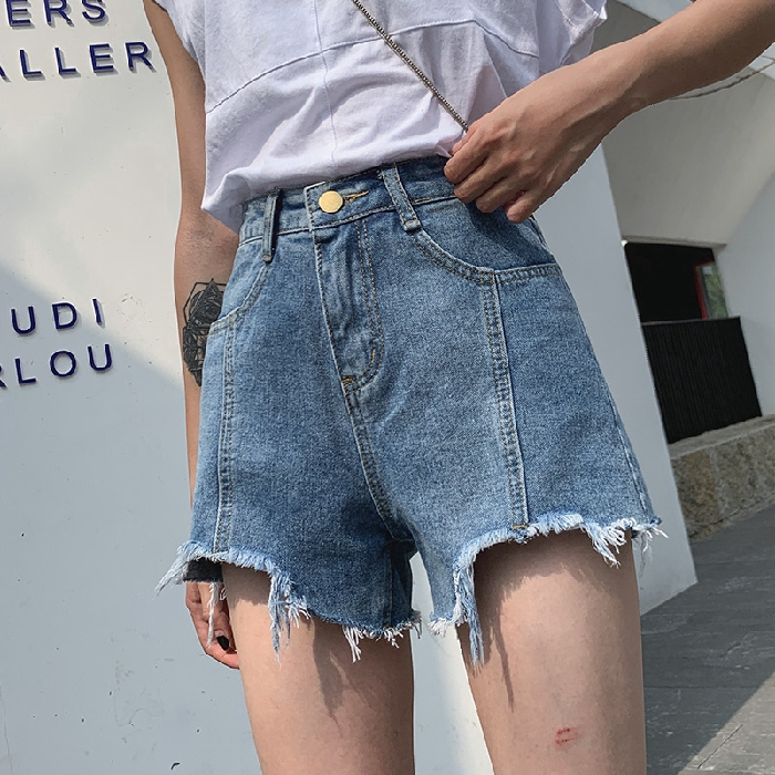 denim shorts with holes