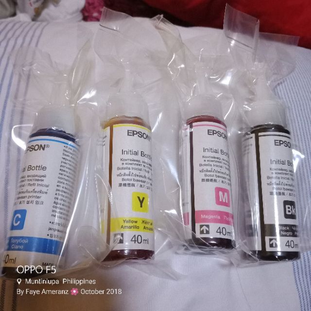 Original Epson Ink Initial Ink Set Shopee Philippines 8358