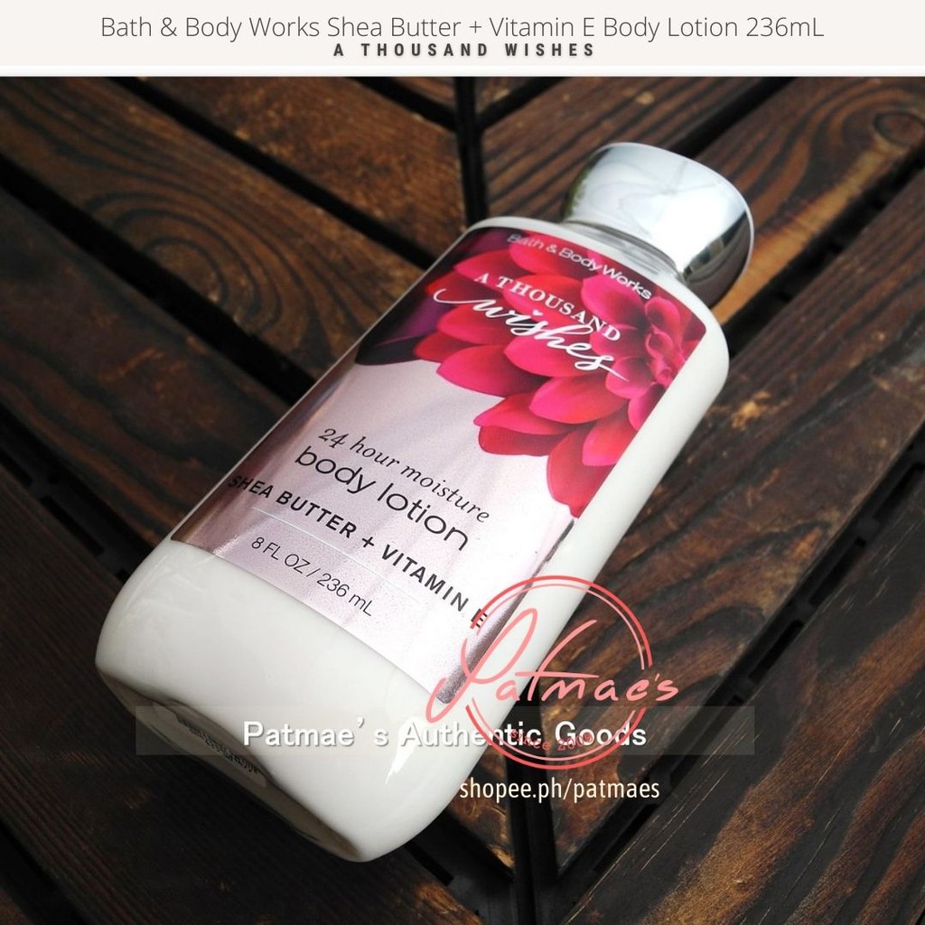 Bath and Body Works Body Lotion A Thousand Wishes 236mL Shopee