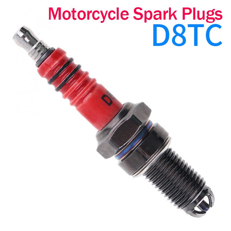 Spark Plug D8TC for Motorcycle 125cc 150cc 200cc 250cc ThreeElectrode