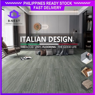 (36pcs/54sqft)B-NEST 2mm vinyl tiles 15X91cm self-adhesive floor tiles wooden design floor sticker #14